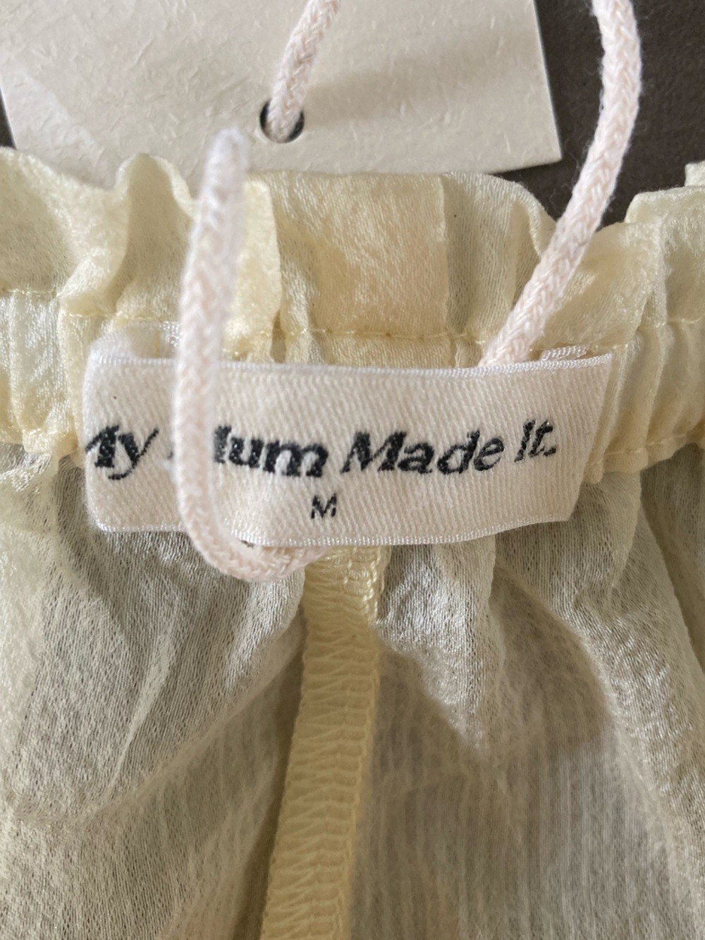 My Mum Made It Bloomer Shorts Citrine Ruffle Elastic Waist Coquette NWT M - Picture 4 of 8
